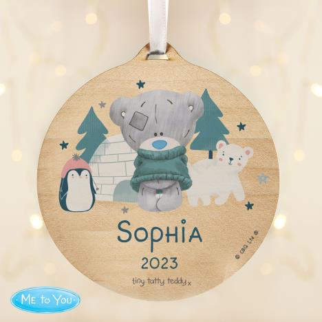 Personalised Winter Explorer Me to You Wooden Decoration Extra Image 1